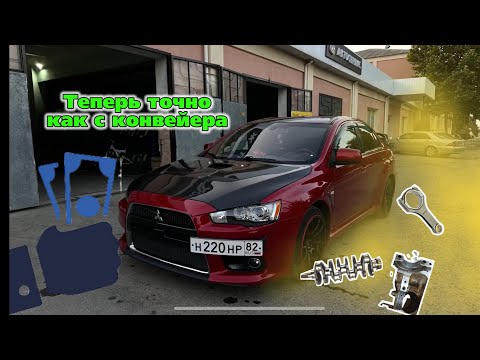 Видео: НЕ ДОЕХАЛИ! Стуканул ДВИГАТЕЛЬ на Mitsubishi EVOLUTION X. Ремонт, поиск запчастей, стоимость ремонта