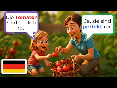Видео: 🇩🇪 Учите немецкий через естественные беседы в саду | Уровень A1-A2 | Учите немецкий