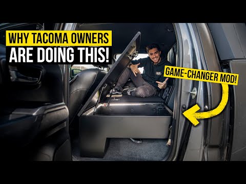 Видео: Владельцы Tacoma в восторге от этого надежного решения для хранения вещей на задних сиденьях