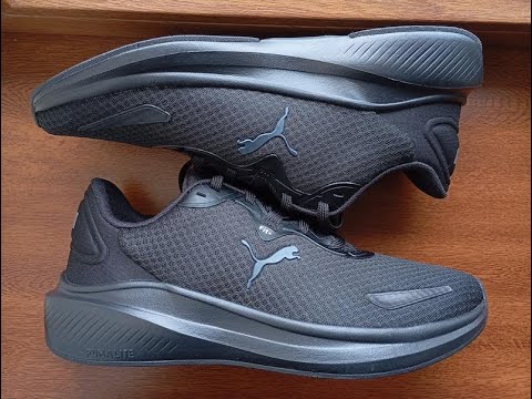 Видео: Кросівки puma skyrocket lite alt running shoes 380067-01 оригінал нові р.44,5 , 46 чорні