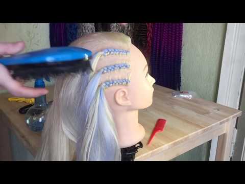 Видео: Брейды на висок с канекалоном