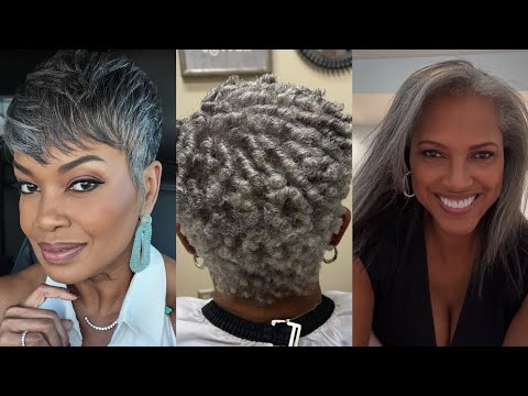 Видео: Запомните октябрь с этими яркими седыми прическами