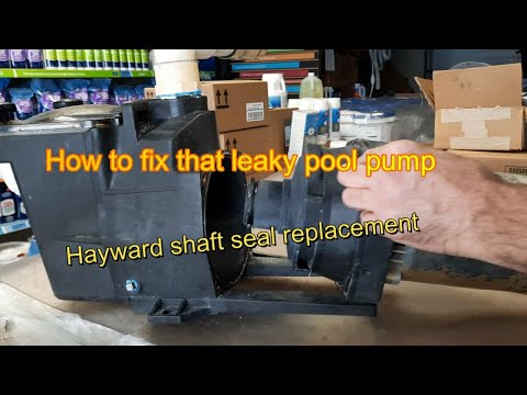 Видео: Замена уплотнения насоса бассейна Hayward: замена уплотнения вала супернасоса Hayward: устранение...