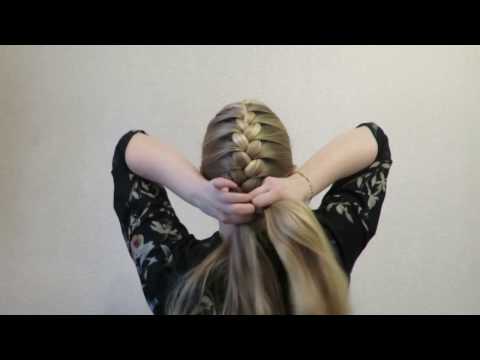Видео: Французская коса самой себе