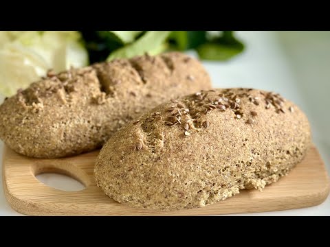 Видео: Белковый хлеб без яиц! Для супер здорового завтрака! Никакой пшеничной муки и масла!