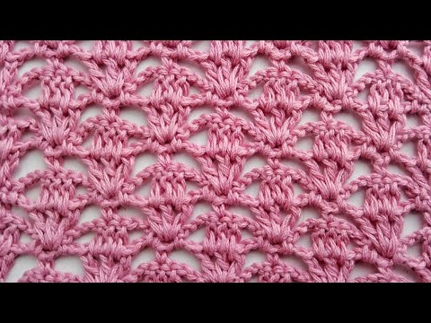 Видео: Узор крючком 7. Сrochet pattern.