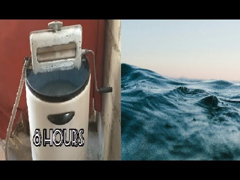 Видео: Стиральная машина Frania Звук старой стиральной машины + Шум моря 8 часов