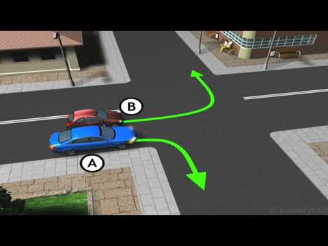 Видео: (20) Изменение направления движения. Перестроение на проезжей части. ПДД в Польше.