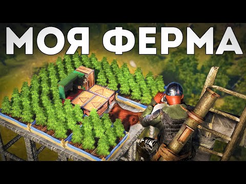 Видео: Моя соло ферма под открытым небом. Онлайн рейд клана обидчиков - Rust/Раст
