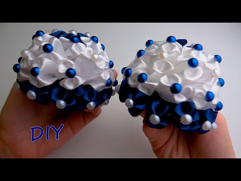 Видео: Шар Бант Пышные банты в школу из атласной ленты OlgaRibbons