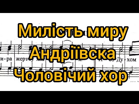 Видео: Милість миру андріївське (чоловічий хор)