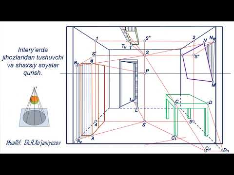Видео: Интерьерда соя қуриш. Создание тени в интерьере. Building a shadow in the interior.