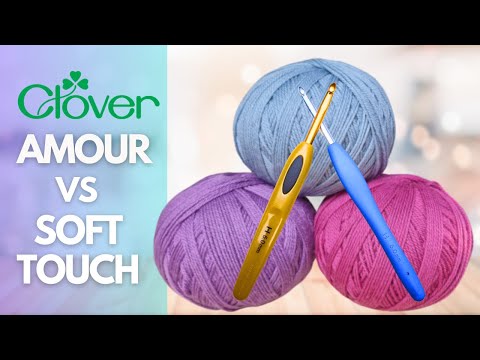 Видео: Крючки для вязания Clover Amour против Clover Soft Touch — полный обзор! 🧶🍀