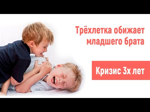 Видео: Старший сын 3 года бьет младшего брата 5 мес. Как это остановить? Кризис 3х лет.
