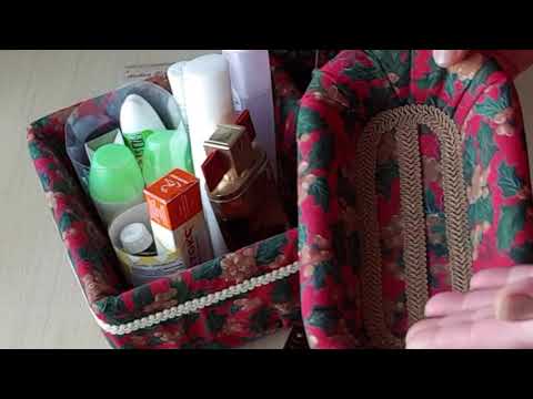 Видео: Органайзеры.Стежка, печворк и текстиль в гофрокартонном царстве.