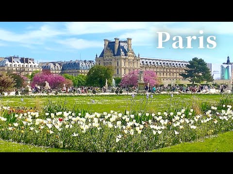 Видео: [4K]🇫🇷 Прогулка по Парижу: Сад Тюильри, Пале-Рояль 🌷🌹Пл. Vendome , Обед с двумя звездами Мишлен👍💕