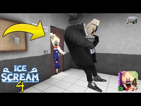 Видео: МОРОЖЕНЩИК застрял в комнате охраны БАГ - Ice Scream 4 Мороженщик 4