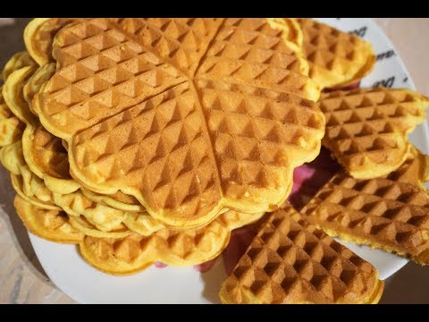 Видео: ТЫКВЕННЫЕ ВАФЛИ в электровафельнице/Pumpkin Waffles