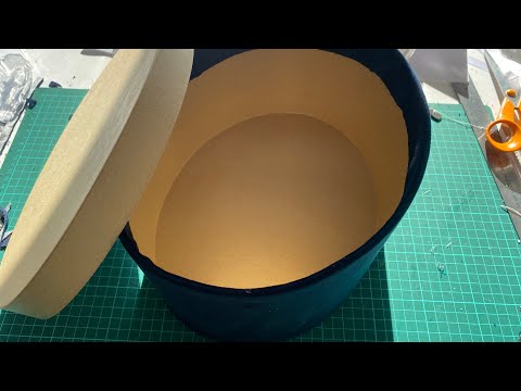 Видео: Обтяжка коробки бархатом.  Урок 1-й.