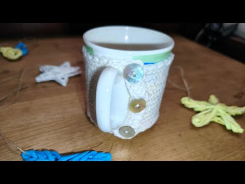 Видео: В'яжемо спицями футляр / чохол на чашку