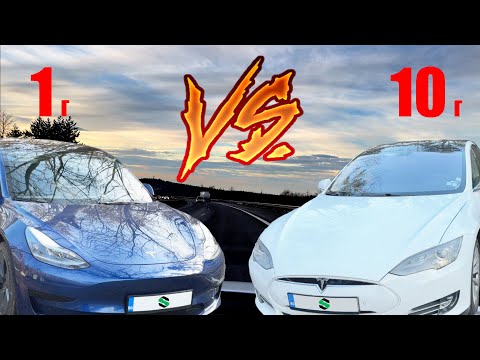 Видео: Стара Tesla Model S или нова Model 3?