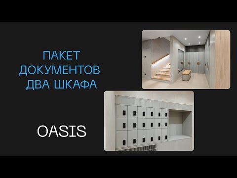Видео: Пакет документов  на два шкафа с фотографиями готового проекта | Разработка чертежей Базис мебельщик