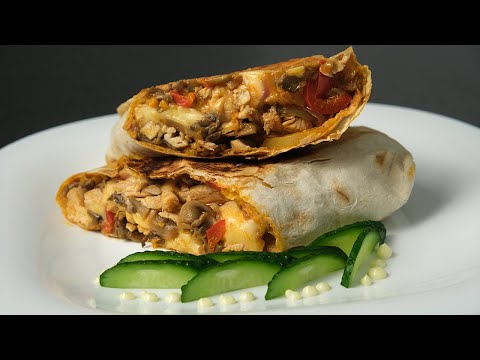 Видео: КЕСАДИЛЬЯ | "Шаурма по-мексикански" с вкуснейшей начинкой