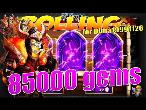 Видео: Битва Замков, МЕГА - Роллинг 85000 самов, нашествие Черепов, Castle Clash