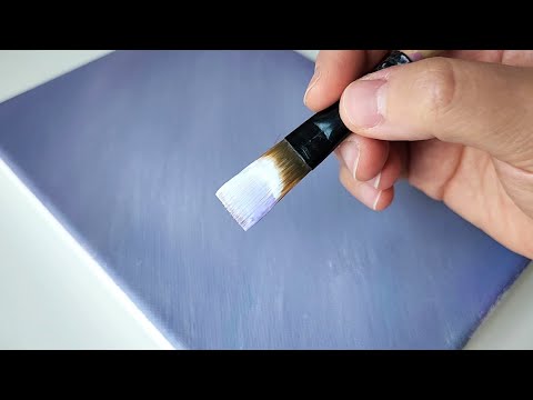 Видео: Легкий способ рисования цветов / Техника акриловой живописи для начинающих