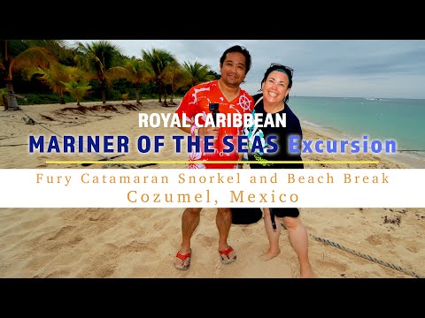 Видео: Сноркелинг и пляжный отдых на катамаране Fury — экскурсия Mariner of the Seas — Косумель, Мексика