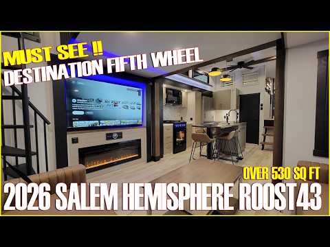 Видео: ОБЯЗАТЕЛЬНО К ПРОСМОТРУ! 2026 Salem Hemisphere Roost43 Destination Fifth Wheel от Forestriver @ C...