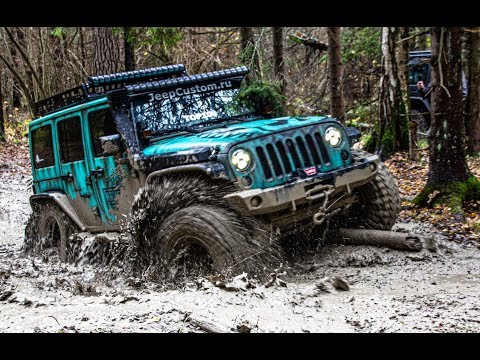 Видео: Шок! Land Rover-монстр, багги, Hummer, Land Cruiser и Wrangler в грязи