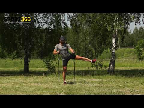 Видео: Скандинавская ходьба - ТОП-20 силовых упражнений с палками (ОФП и функциональный тренинг)
