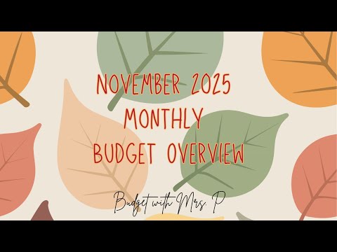 Видео: Обзор ежемесячного бюджета на ноябрь 2025 г. | Планируйте вместе со мной | Бюджет с нулевой базой...