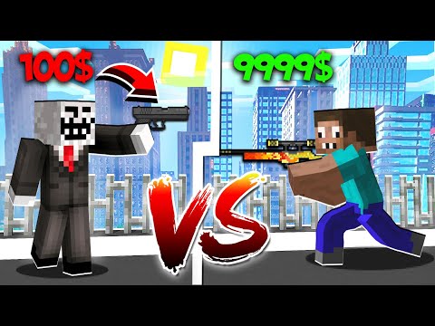 Видео: МЫ ПРОВЕРИЛИ САМЫЕ КРУТЫЕ ПУШКИ ЗА 100 $ VS 9999 $ ЧЕЛЕНДЖ МАЙНКРАФТ! ЧИТЕР И ПРО ИГРАЮТ В MINECRAFT