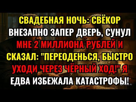 Видео: СВАДЕБНАЯ НОЧЬ: СВЁКОР ВНЕЗАПНО ЗАПЕР ДВЕРЬ, СУНУЛ МНЕ 2 МИЛЛИОНА РУБЛЕЙ И СКАЗАЛ: "ПЕРЕОДЕНЬСЯ...