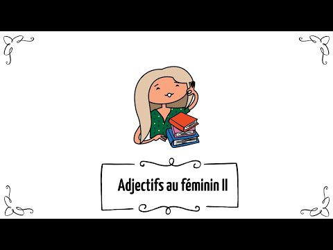 Видео: Диктант по французскому: женский род прилагательных II