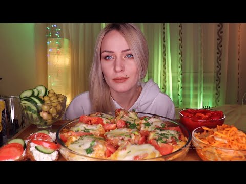 Видео: MUKBANG | Макароны (гнезда) с мясом и сыром | Macaroni (nests) with meat and cheese не ASMR