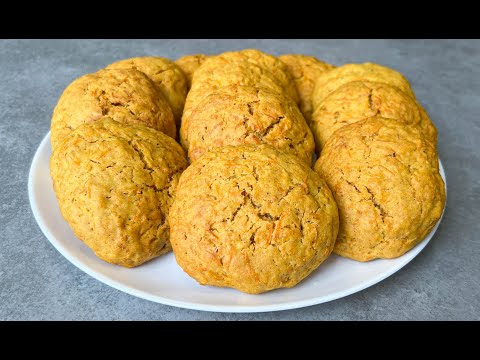 Видео: Морковное Печенье Очень Вкусно и Полезно! / Печенье из Моркови / Выпечка из Моркови / Carrot Cookies