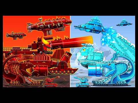 Видео: The World of Fire Tank Vs Ice Tank | Мега танки VS | Мультики про танки | Arena Tank Cartoon