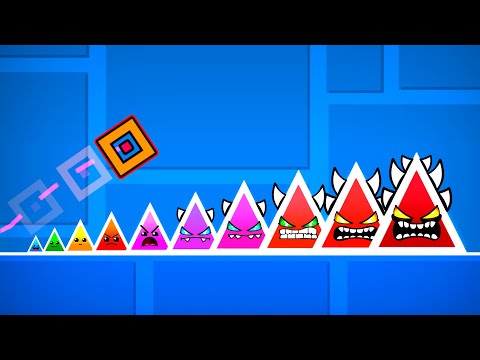 Видео: Geometry Dash, но УРОВНИ УСЛОЖНЯЮТСЯ Каждую Минуту...