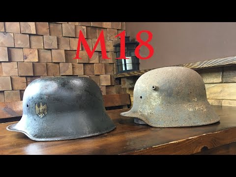 Видео: Рогач stahlhelm M-18 и парадная каска на передовой