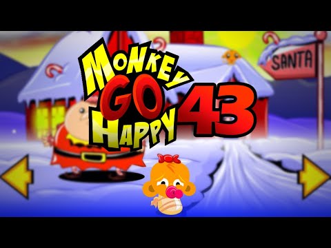 Видео: Игра "Счастливая Обезьянка 43" (Monkey GO Happy 43) - прохождение
