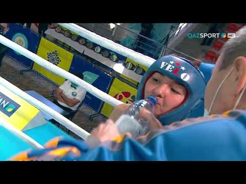 Видео: Бокс. ЧРК. Финал. Женщины (48 кг). Алуа Балкыбекова - Аяулым Марат