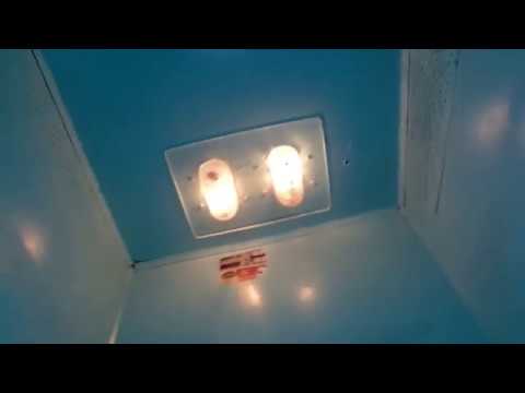 Видео: 57) Лифт "Строммашина", 1969 г., 0,65 м/с с подвижным полом на этажных переключателях. 2019 год.