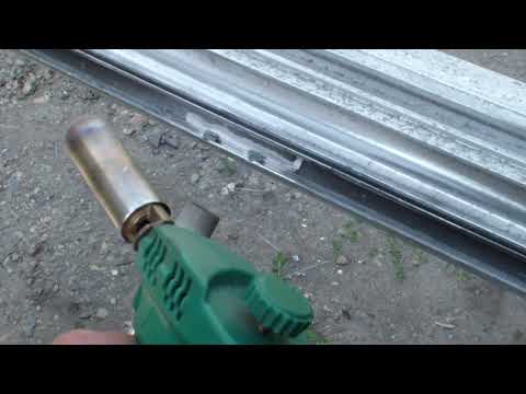 Видео: направляющая рельса полуприцепа когель, ремонт, наплавка кастолином 192