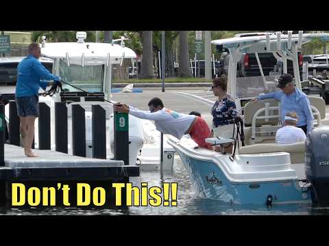 Видео: Они изо всех сил пытаются это сделать! | Miami Boat Ramps