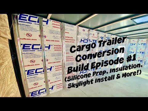 Видео: Эпизод сборки переоборудования грузового прицепа №1 — подготовка силикона, изоляция, установка св...