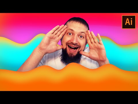 Видео: Абстрактный фон в иллюстраторе очень простым способом