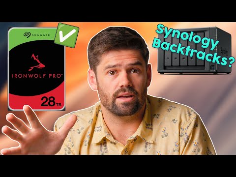 Видео: SYNOLOGY снова разрешает использование сторонних дисков — обновление DSM 7.3